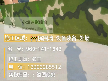 菏泽 迷彩漆喷涂价格（按平方米计费）